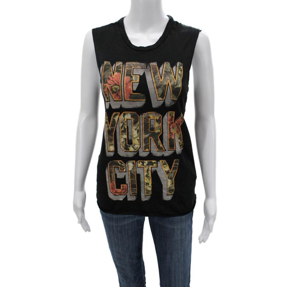 Denim & Supply By Ralph Lauren Women Basic Black Sleeveless Tank Cotton Size S